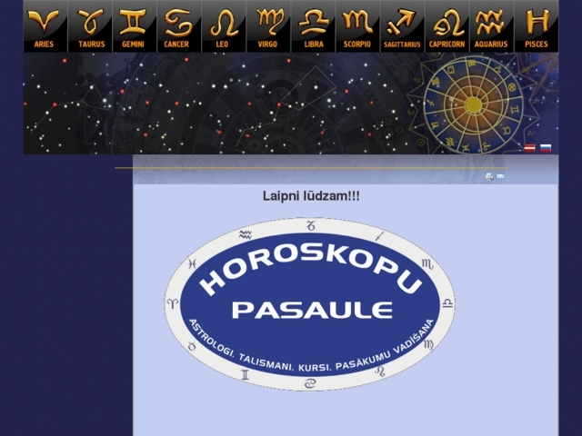 Horoskopu pasaule, SIA